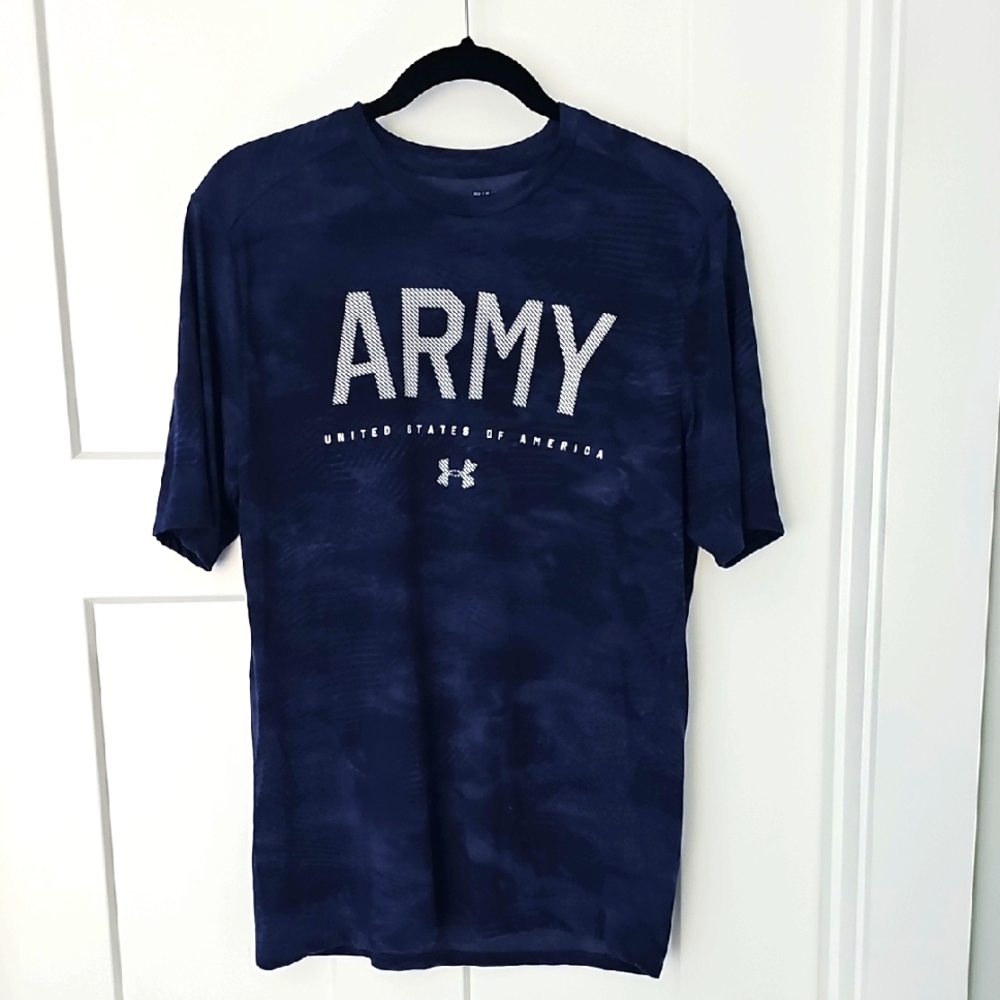 Under Armour Navy Blue Army Heatgear T-Shirt